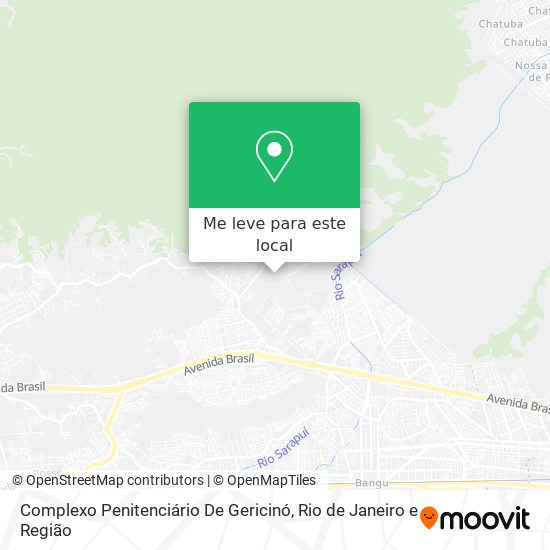 Complexo Penitenciário De Gericinó mapa