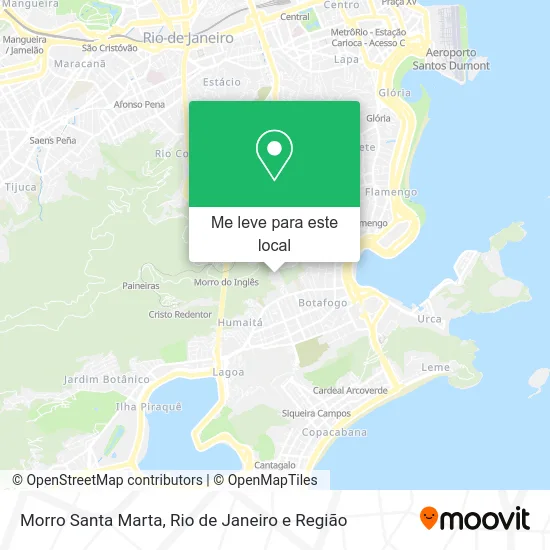 Morro Santa Marta mapa