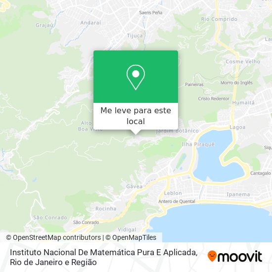 Instituto Nacional De Matemática Pura E Aplicada mapa