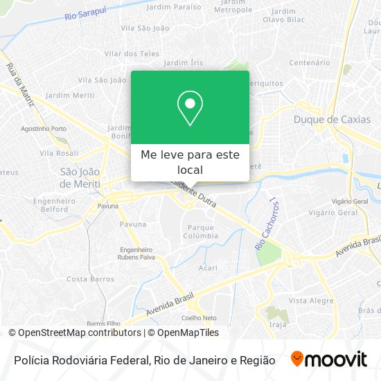 Polícia Rodoviária Federal mapa