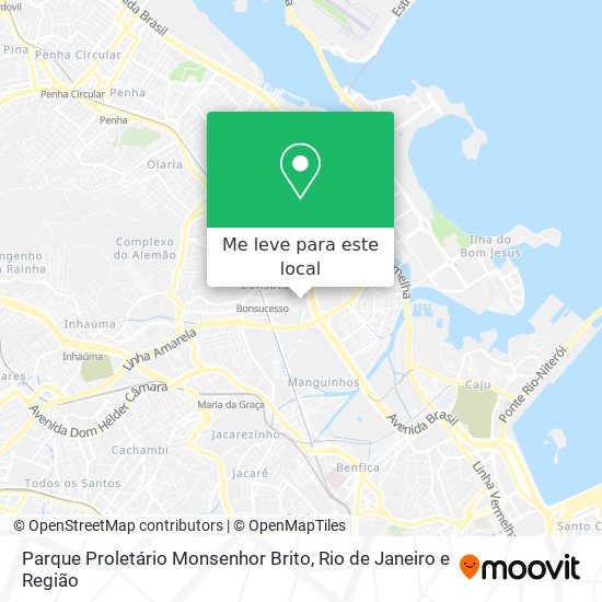 Parque Proletário Monsenhor Brito mapa