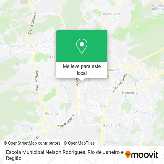 Escola Municipal Nelson Rodrigues mapa