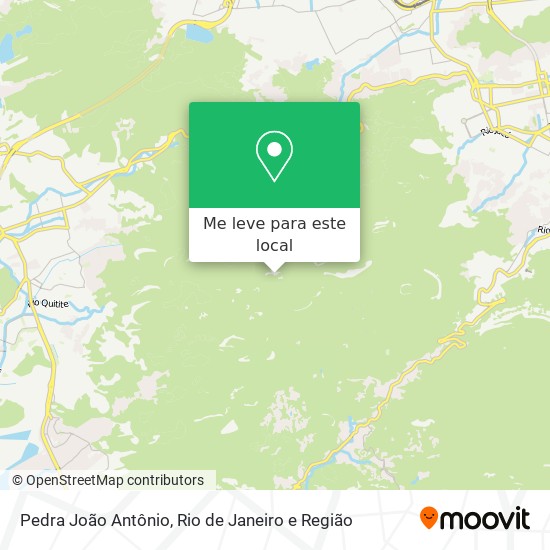 Pedra João Antônio mapa