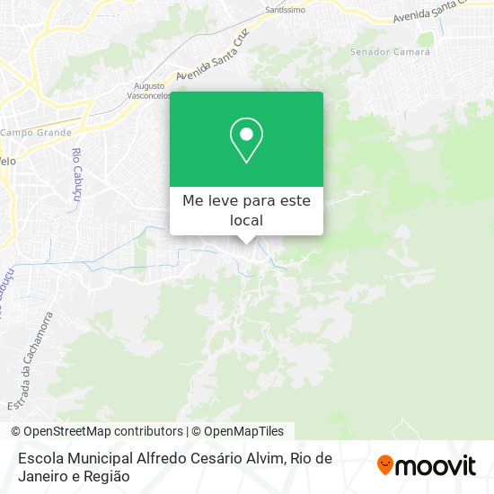 Escola Municipal Alfredo Cesário Alvim mapa