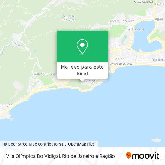Vila Olímpica Do Vidigal mapa