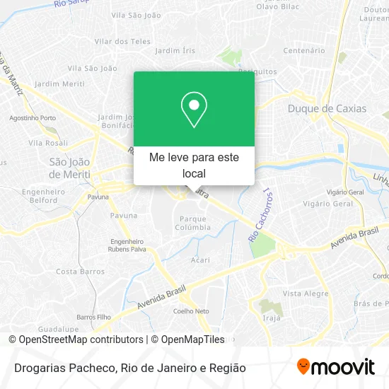 Drogarias Pacheco mapa