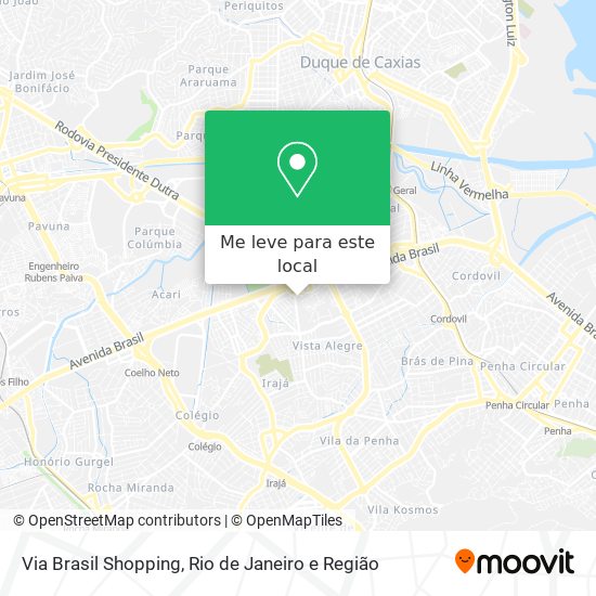 Via Brasil Shopping mapa