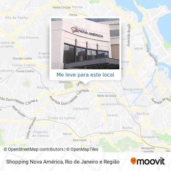 Shopping Nova América mapa