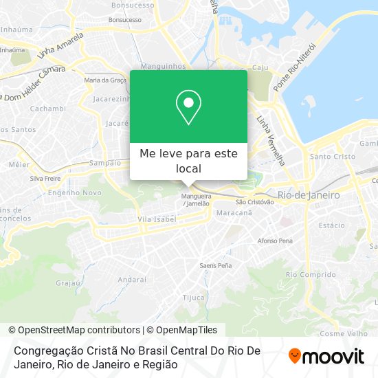 Congregação Cristã No Brasil Central Do Rio De Janeiro mapa