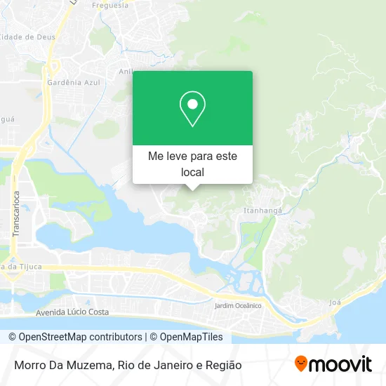 Morro Da Muzema mapa