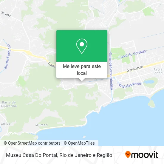 Museu Casa Do Pontal mapa
