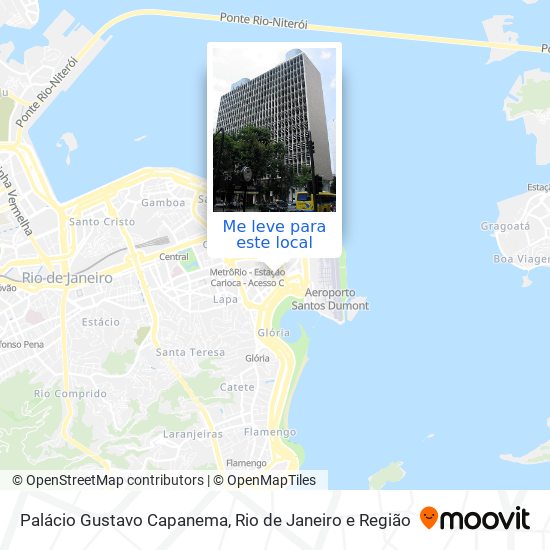 Palácio Gustavo Capanema mapa