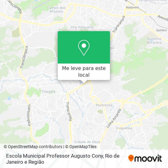 Escola Municipal Professor Augusto Cony mapa