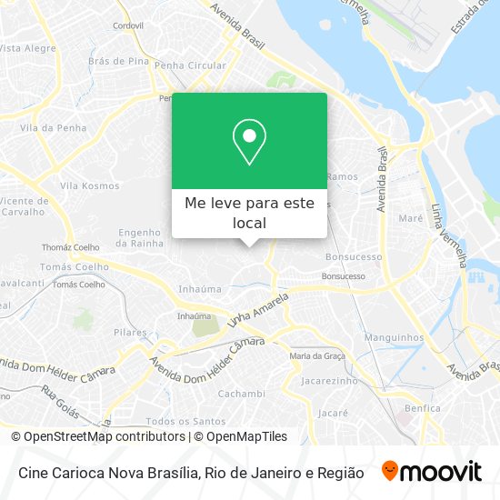 Cine Carioca Nova Brasília mapa