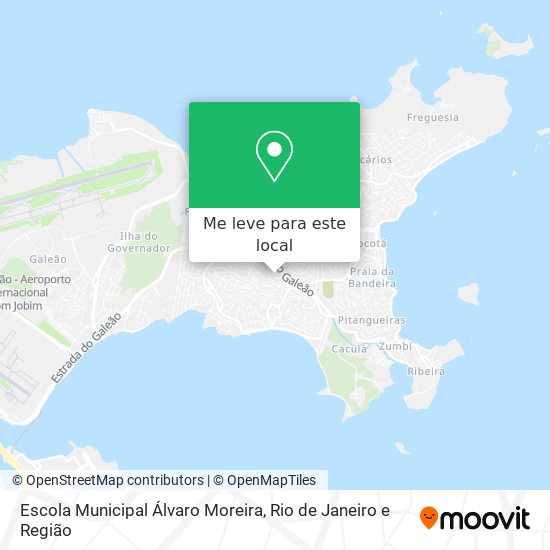 Escola Municipal Álvaro Moreira mapa