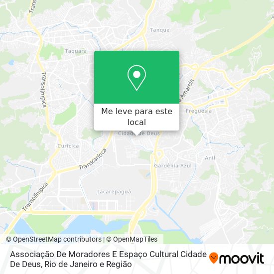 Associação De Moradores E Espaço Cultural Cidade De Deus mapa