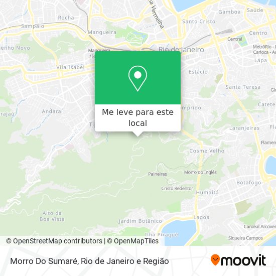 Morro Do Sumaré mapa