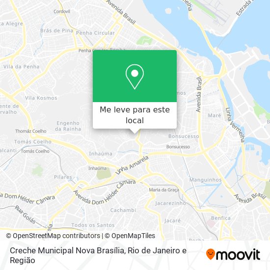 Creche Municipal Nova Brasília mapa