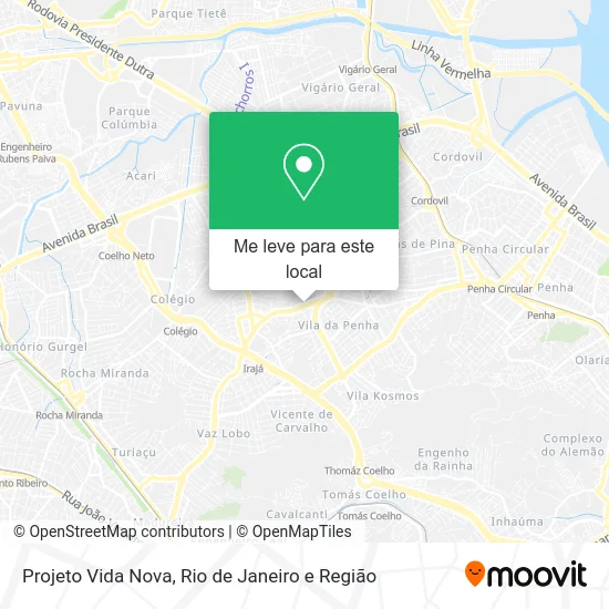Projeto Vida Nova mapa