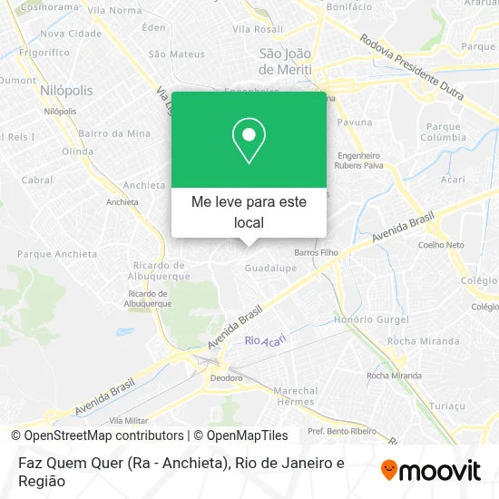 Faz Quem Quer (Ra - Anchieta) mapa