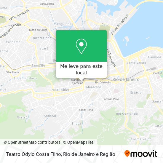 Teatro Odylo Costa Filho mapa