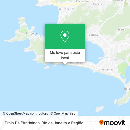 Praia De Piratininga mapa