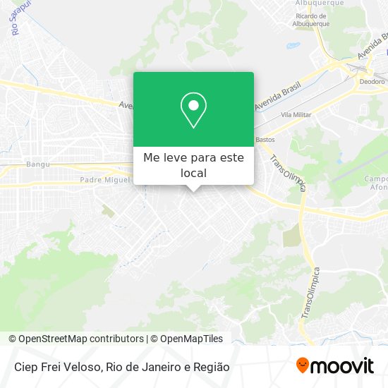 Ciep Frei Veloso mapa