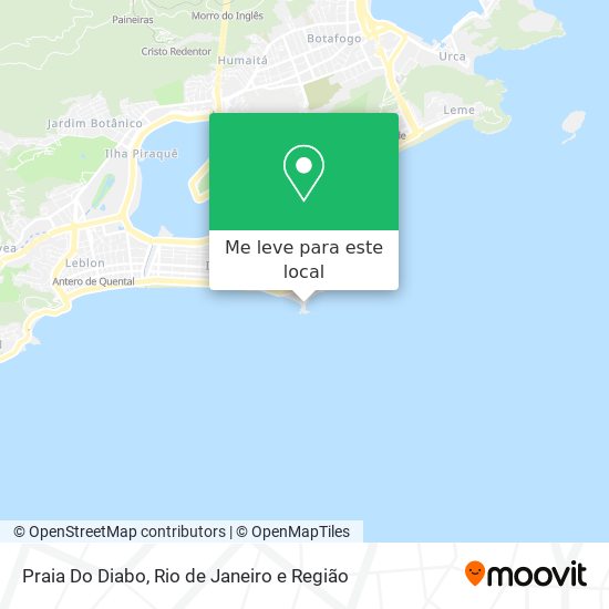 Praia Do Diabo mapa