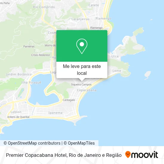 Premier Copacabana Hotel mapa