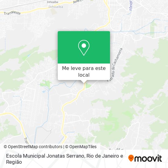 Escola Municipal Jonatas Serrano mapa