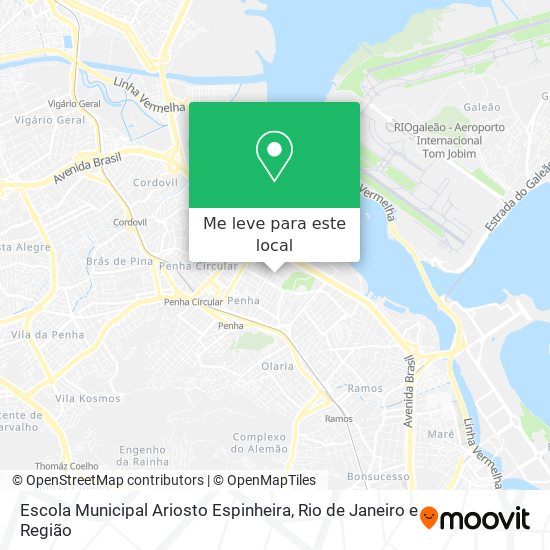 Escola Municipal Ariosto Espinheira mapa