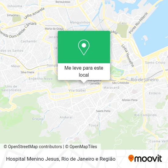 Hospital Menino Jesus mapa