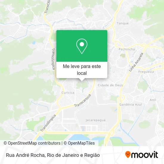 Rua André Rocha mapa