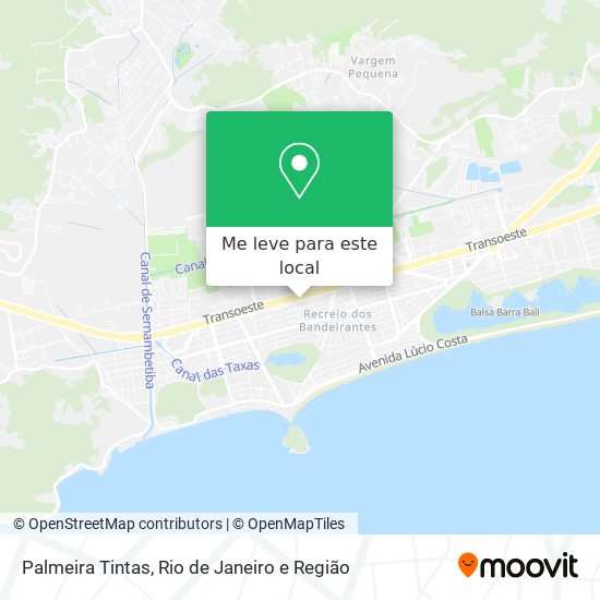 Palmeira Tintas mapa