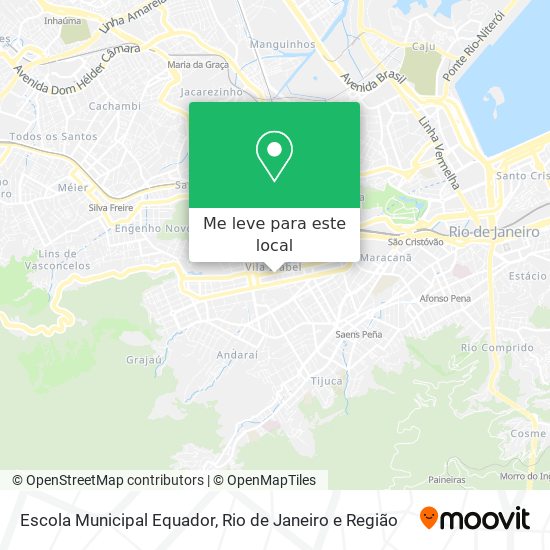 Escola Municipal Equador mapa