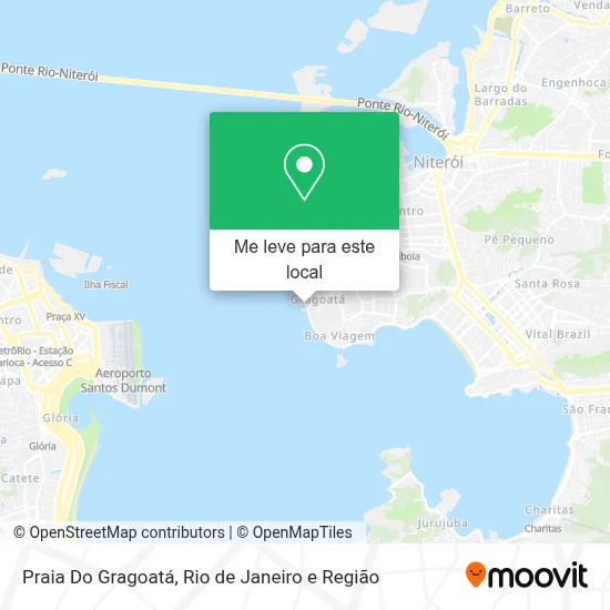 Praia Do Gragoatá mapa