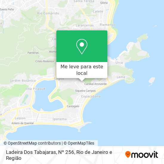 Ladeira Dos Tabajaras, Nº 256 mapa