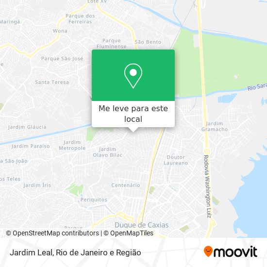 Jardim Leal mapa