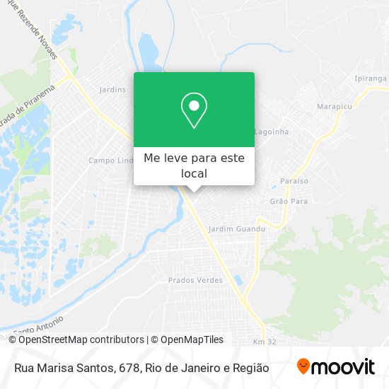 Rua Marisa Santos, 678 mapa