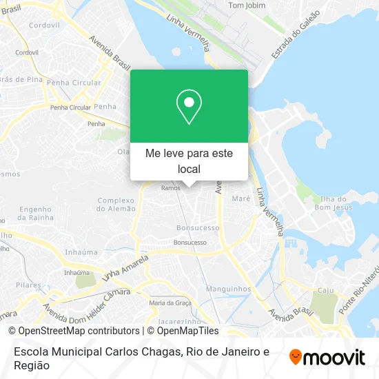 Escola Municipal Carlos Chagas mapa