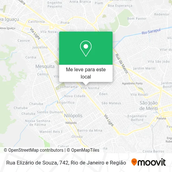 Rua Elizário de Souza, 742 mapa