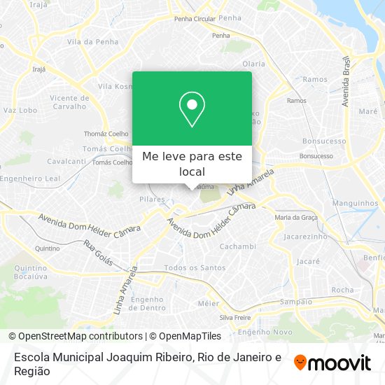 Escola Municipal Joaquim Ribeiro mapa