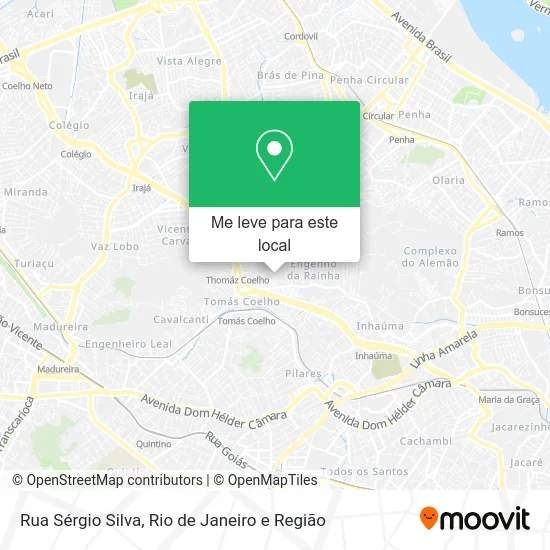 Rua Sérgio Silva mapa