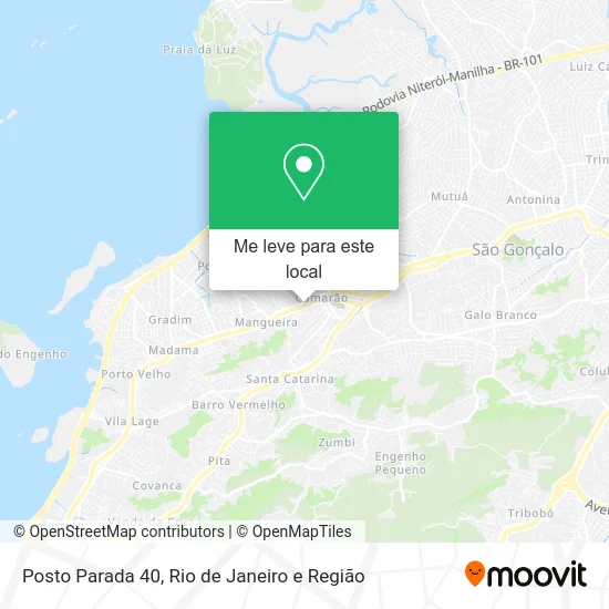 Posto Parada 40 mapa