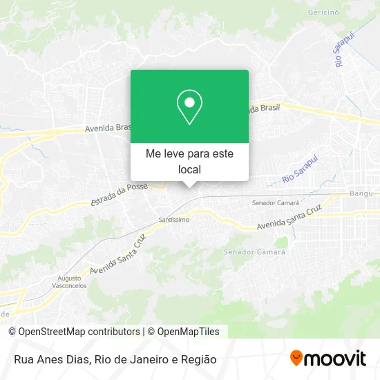 Rua Anes Dias mapa