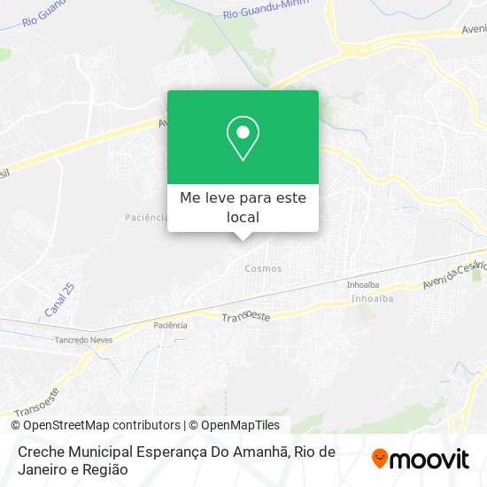 Creche Municipal Esperança Do Amanhã mapa