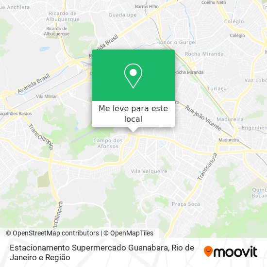 Estacionamento Supermercado Guanabara mapa