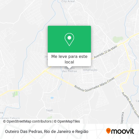Outeiro Das Pedras mapa