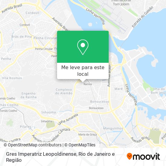 Gres Imperatriz Leopoldinense mapa