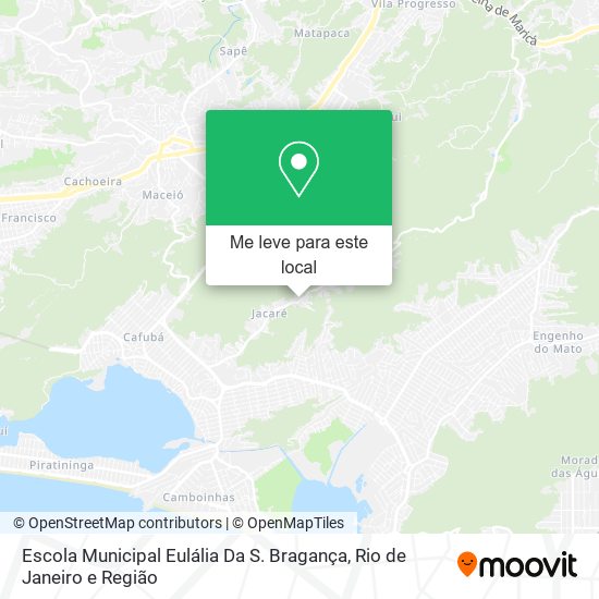Escola Municipal Eulália Da S. Bragança mapa